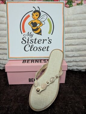 Berness Beige Jeweled Women's Sandals